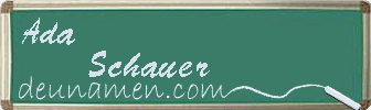Ada Schauer Visitenkarte